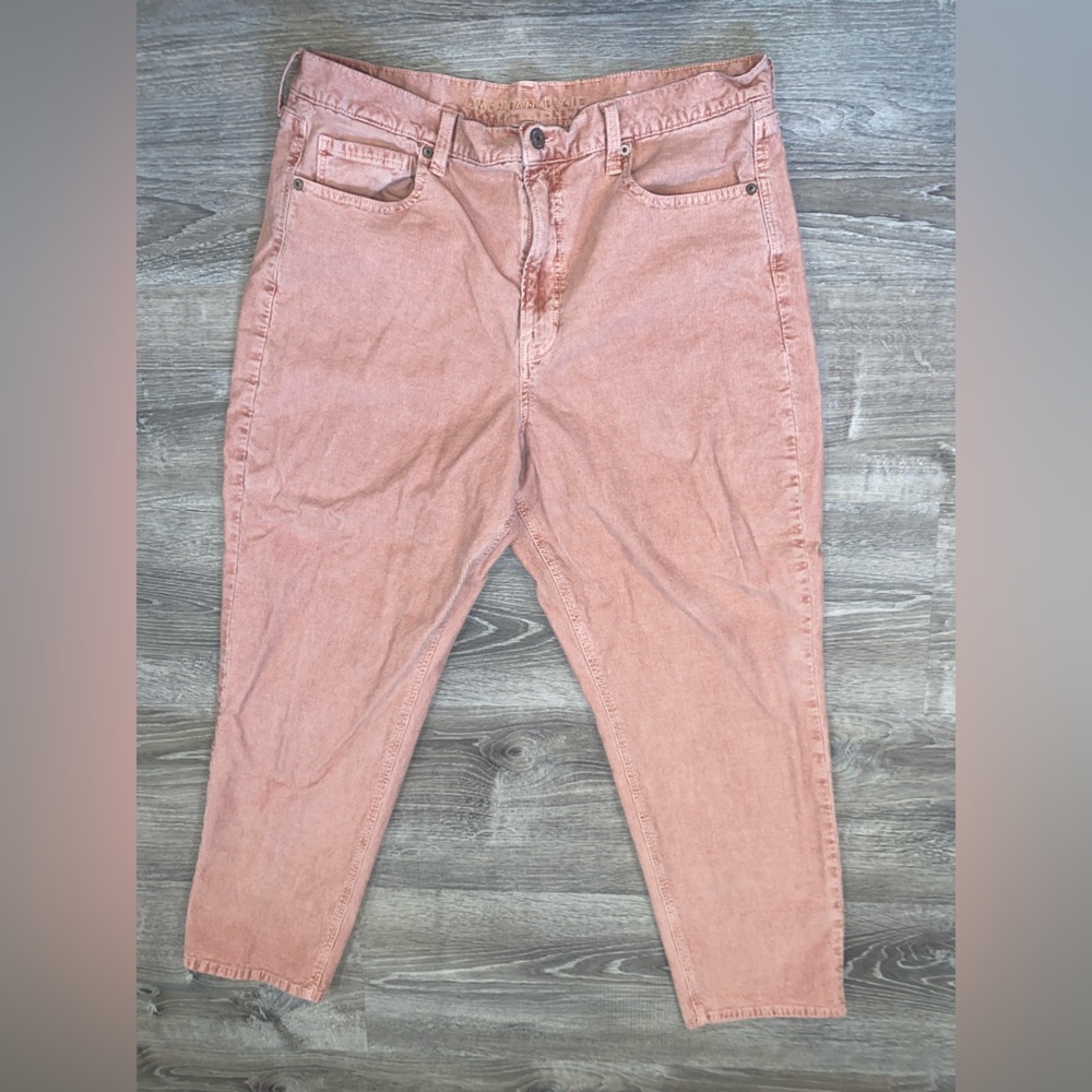 American Eagle Super Stretch pink Cordaroy pants
